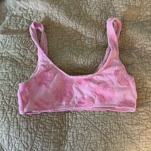 Frankie’s bikinis terry cloth swim top
